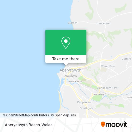 Aberystwyth Beach map