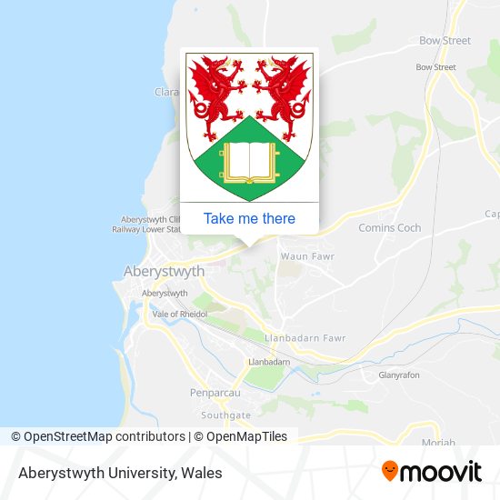 Aberystwyth University map