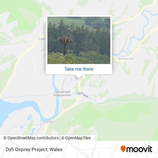 Dyfi Osprey Project map