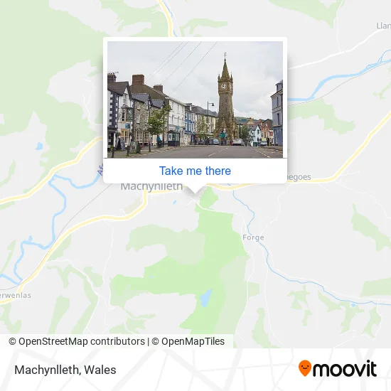 Machynlleth map