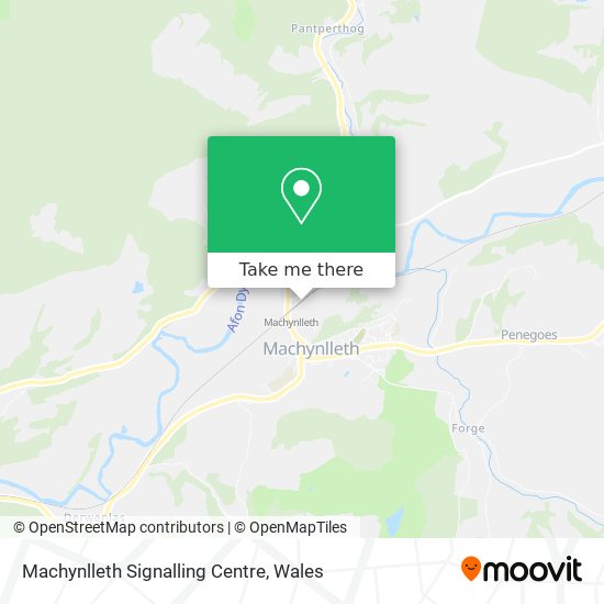 Machynlleth Signalling Centre map