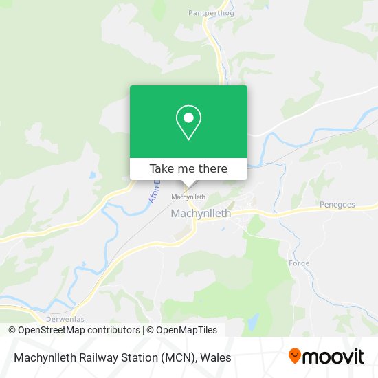 Machynlleth Railway Station (MCN) map