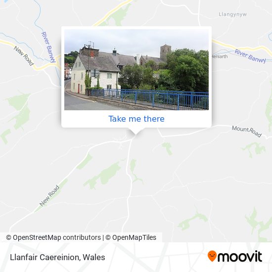 Llanfair Caereinion map