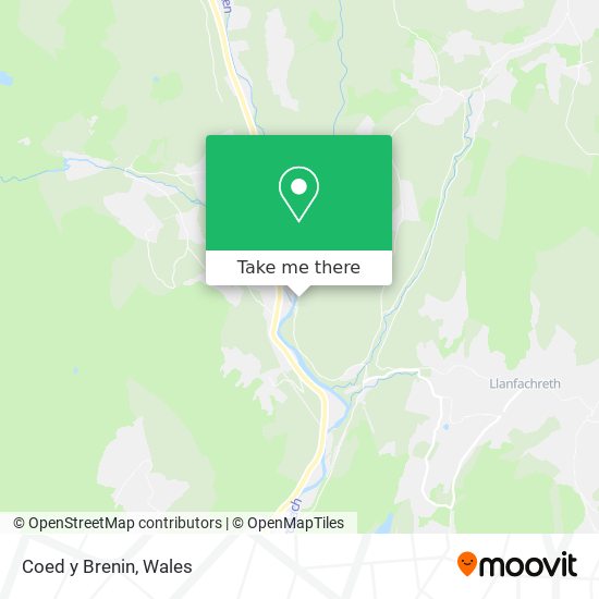 Coed y Brenin map