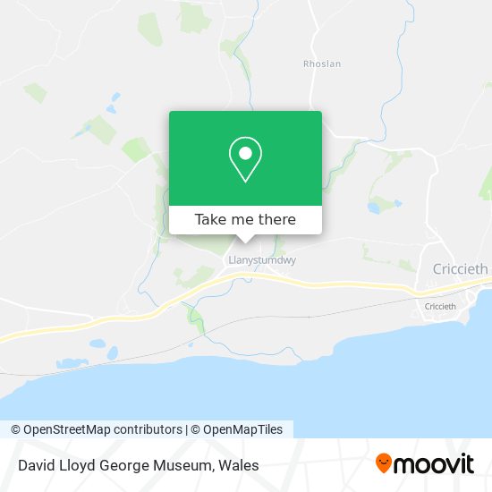 David Lloyd George Museum map