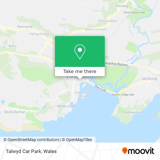 Talwyd Car Park map