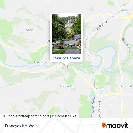 Froncysyllte map