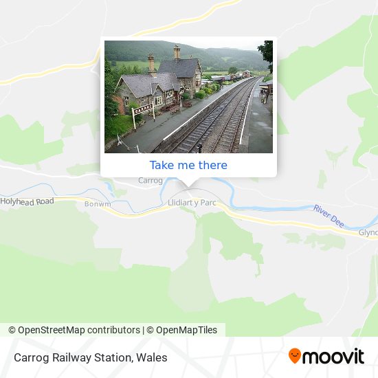 Carrog Railway Station map