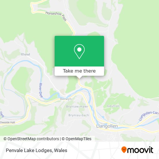 Penvale Lake Lodges map