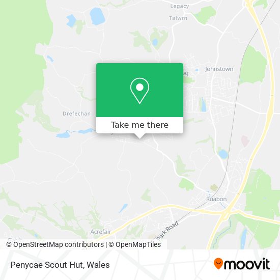 Penycae Scout Hut map