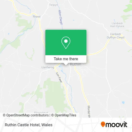 Ruthin Castle Hotel map