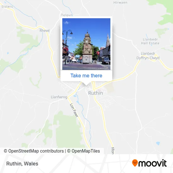Ruthin map