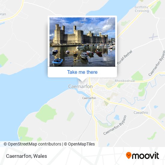 Caernarfon map