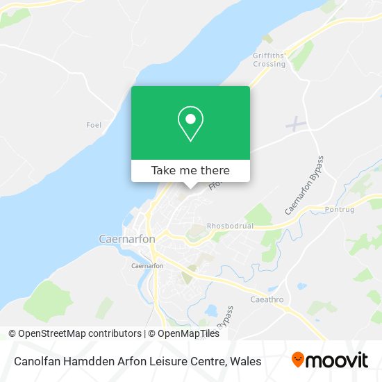 Canolfan Hamdden Arfon Leisure Centre map