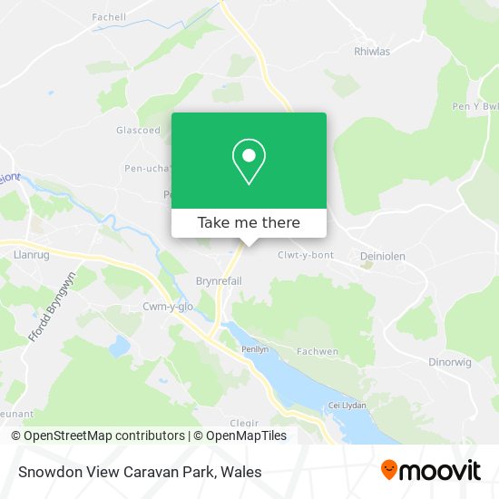Snowdon View Caravan Park map
