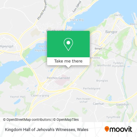 Kingdom Hall of Jehovah's Witnesses map