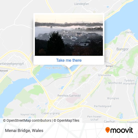 Menai Bridge map
