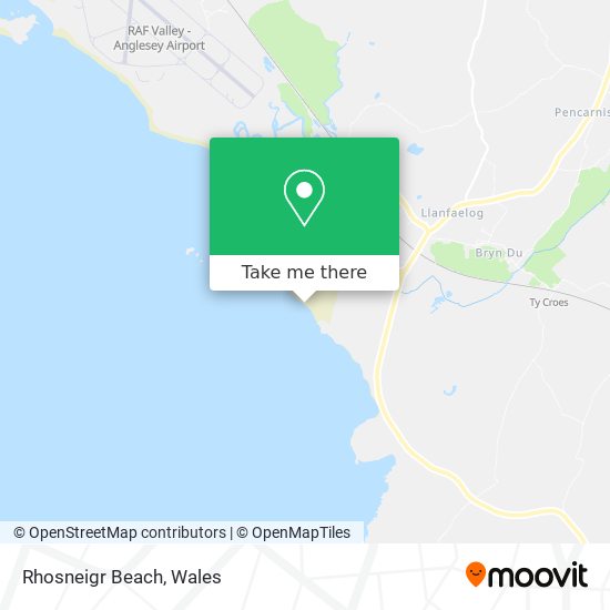 Rhosneigr Beach map