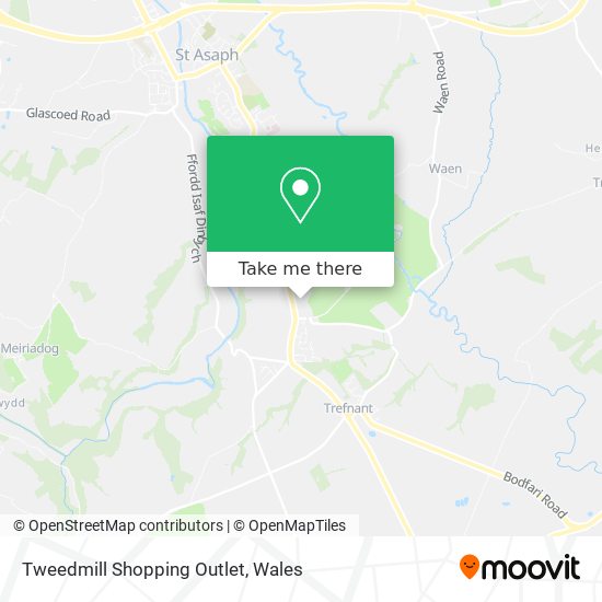 Tweedmill Shopping Outlet map
