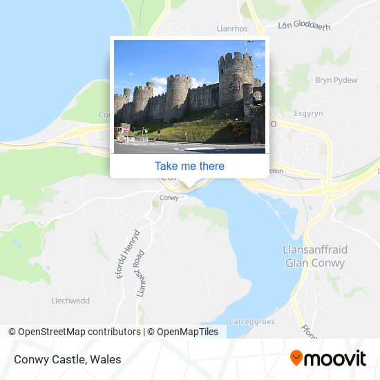 Conwy Castle map
