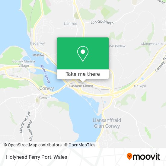 Holyhead Ferry Port map