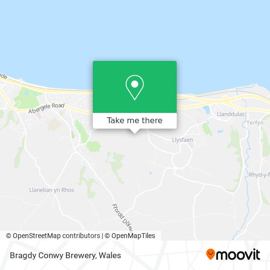 Bragdy Conwy Brewery map