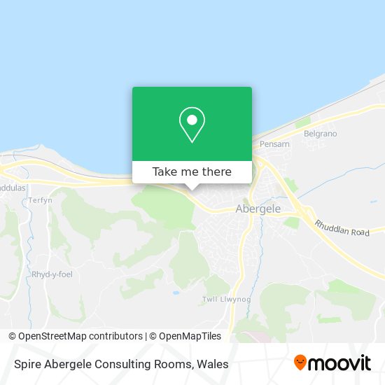 Spire Abergele Consulting Rooms map