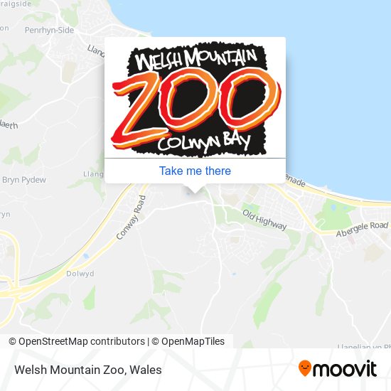 Welsh Mountain Zoo map