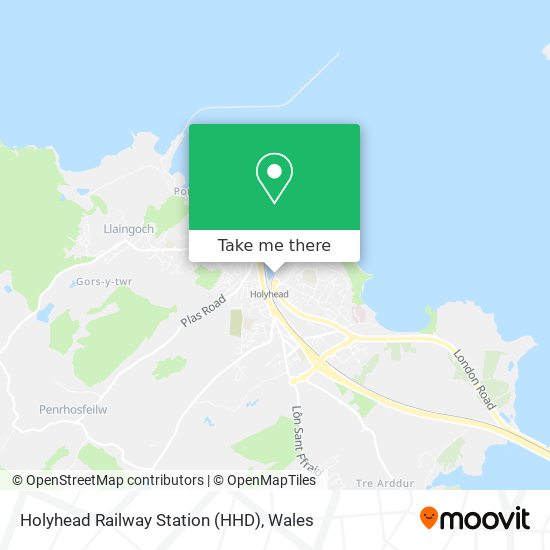 Holyhead Railway Station (HHD) map