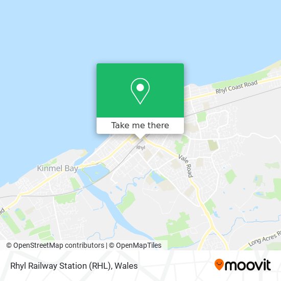 Rhyl Railway Station (RHL) map