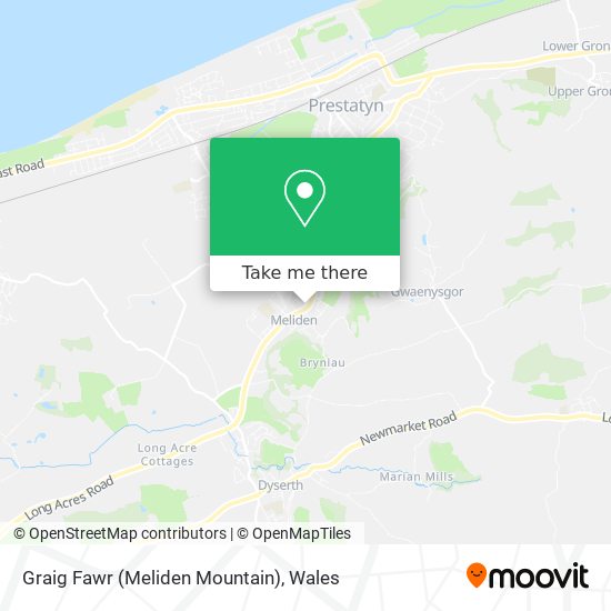 Graig Fawr (Meliden Mountain) map