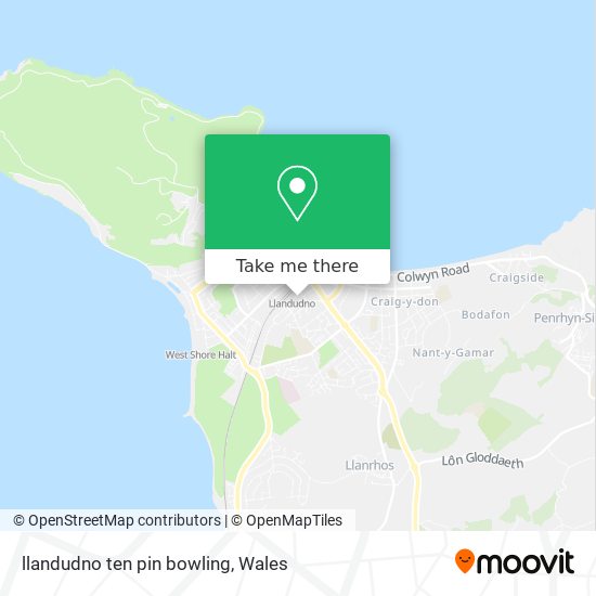llandudno ten pin bowling map