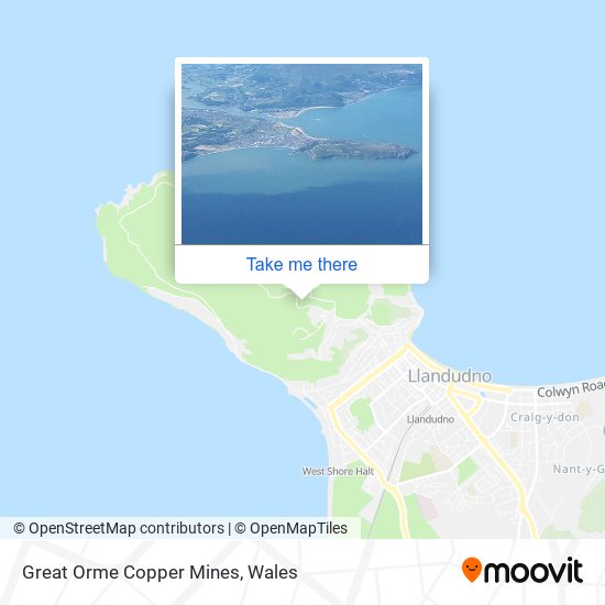 Great Orme Copper Mines map