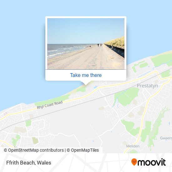 Ffrith Beach map