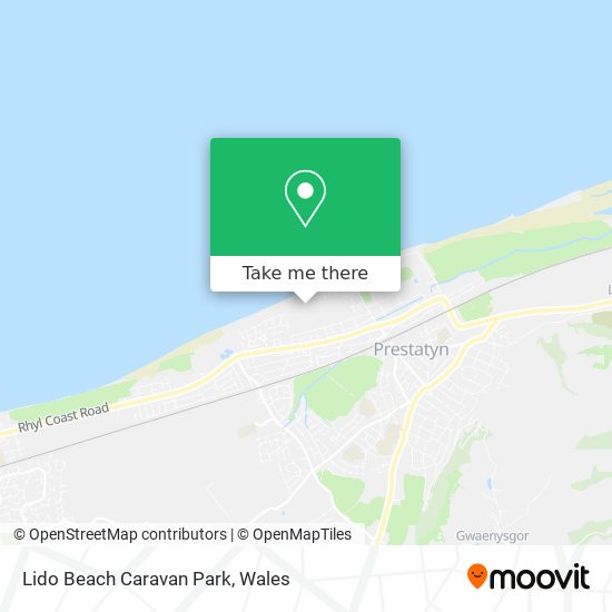 Lido Beach Caravan Park map