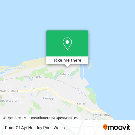 Point Of Ayr Holiday Park map