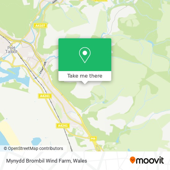 Mynydd Brombil Wind Farm map