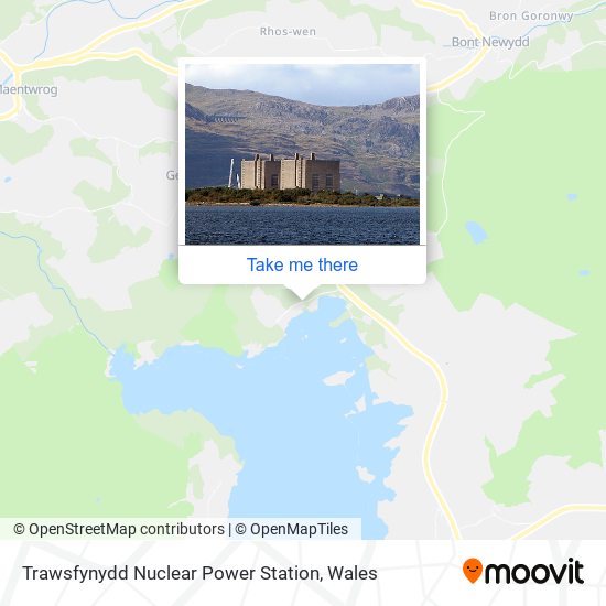 Trawsfynydd Nuclear Power Station map