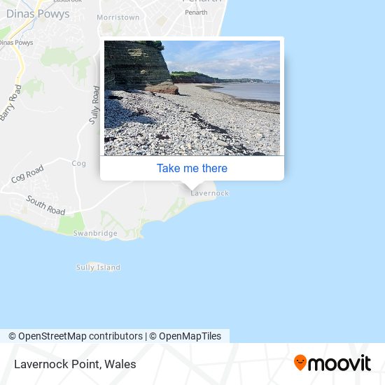 Lavernock Point map