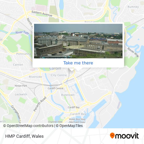 HMP Cardiff map