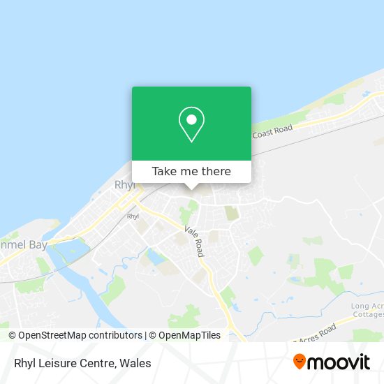 Rhyl Leisure Centre map