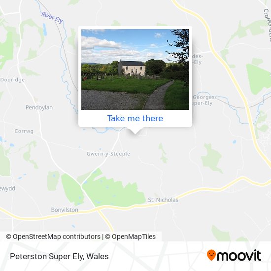 Peterston Super Ely map