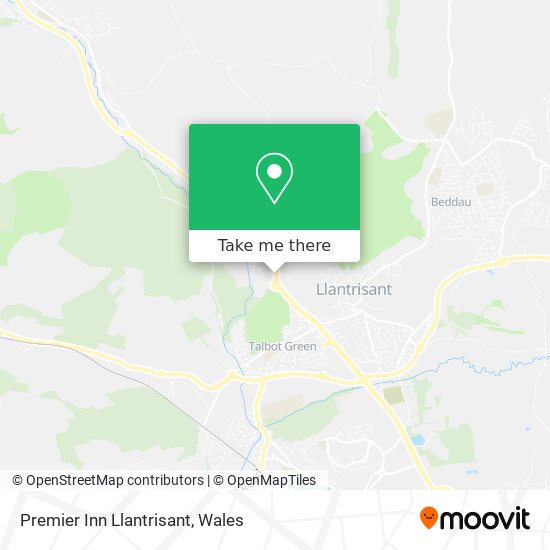 Premier Inn Llantrisant map