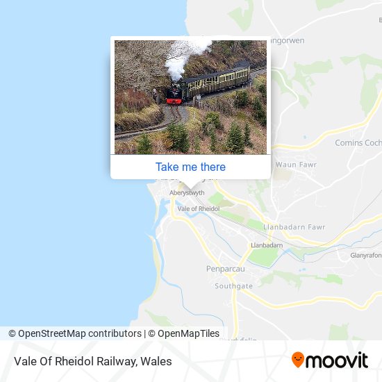 Vale Of Rheidol Railway map