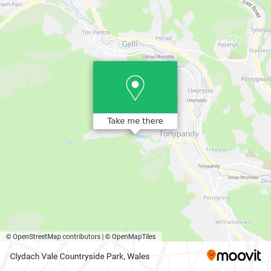 Clydach Vale Countryside Park map