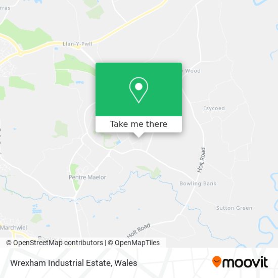 Wrexham Industrial Estate map