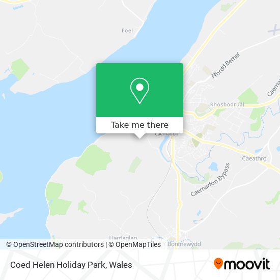Coed Helen Holiday Park map
