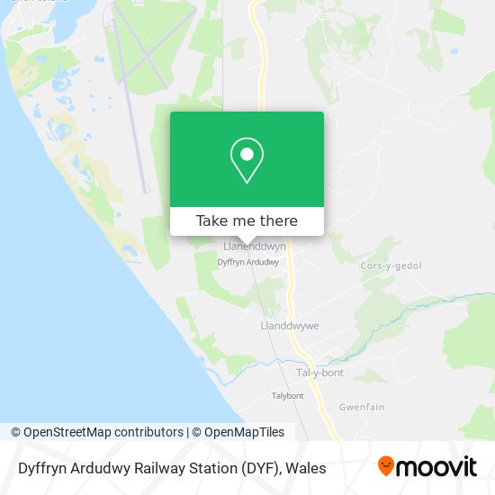 Dyffryn Ardudwy Railway Station (DYF) map