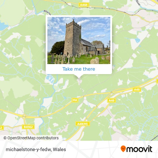 michaelstone-y-fedw map