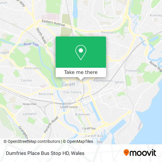 Dumfries Place Bus Stop HD map
